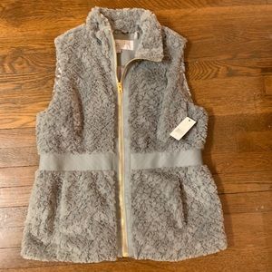 Fur grey vest